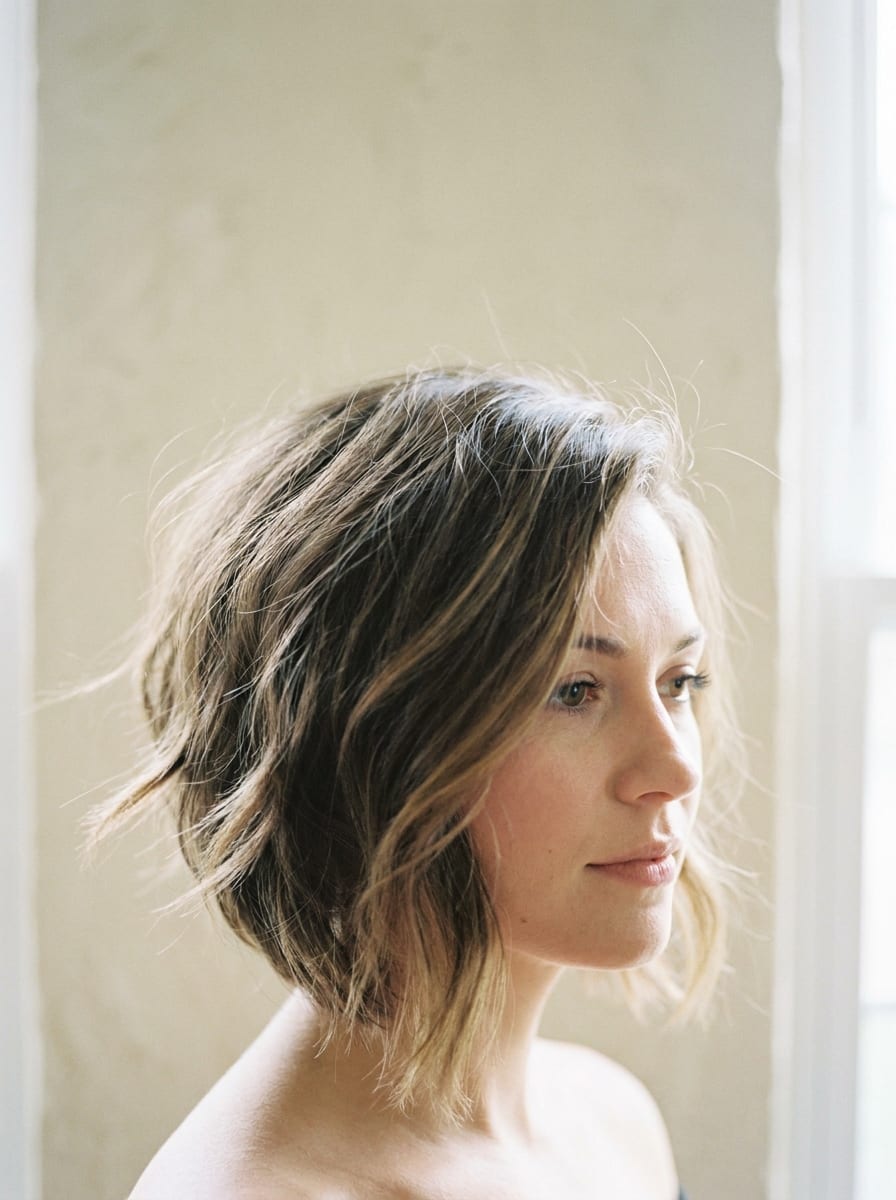 Asymmetrischer Bob mit soften Wellen - Asymmetrischer Bob
